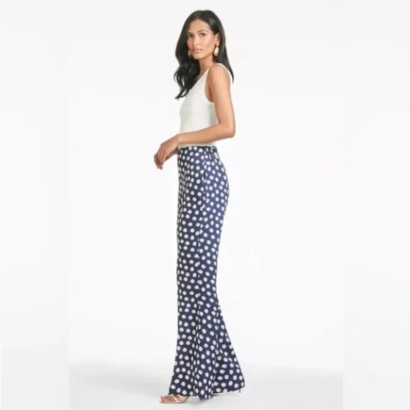 NWOT Sachin & Babi Lana Pant Ikat Floral // Blue and Pink // Size 12 - Picture 4 of 7